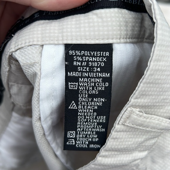 Pebble Beach performance shorts. Size 34 waist. Great condition. - Picture 6 of 6